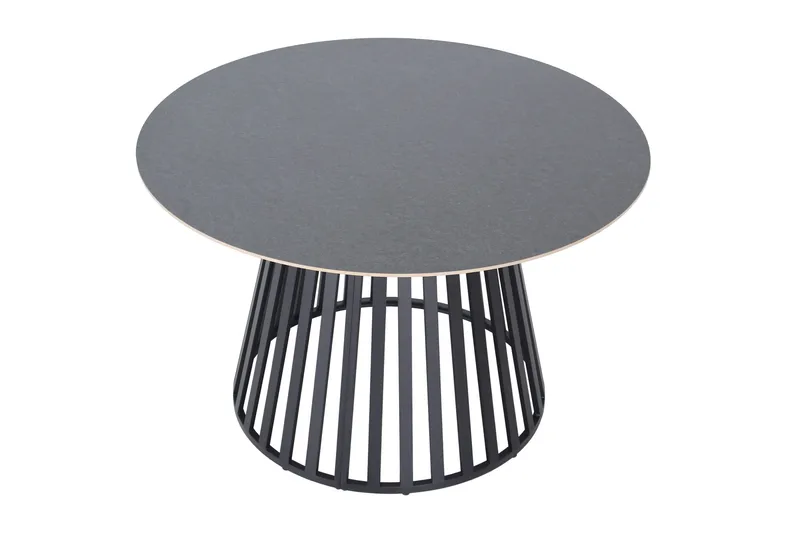 Sensi rundt spisebord utendørs 120 cm i metall - Svart - Hagemøbler & utemiljø - Hagebord - Spisebord ute