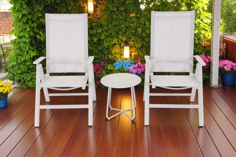 Seville Sidebord Rund Ø45 cm - Korallsand - Hagemøbler & utemiljø - Hagebord - Sidebord utendørs