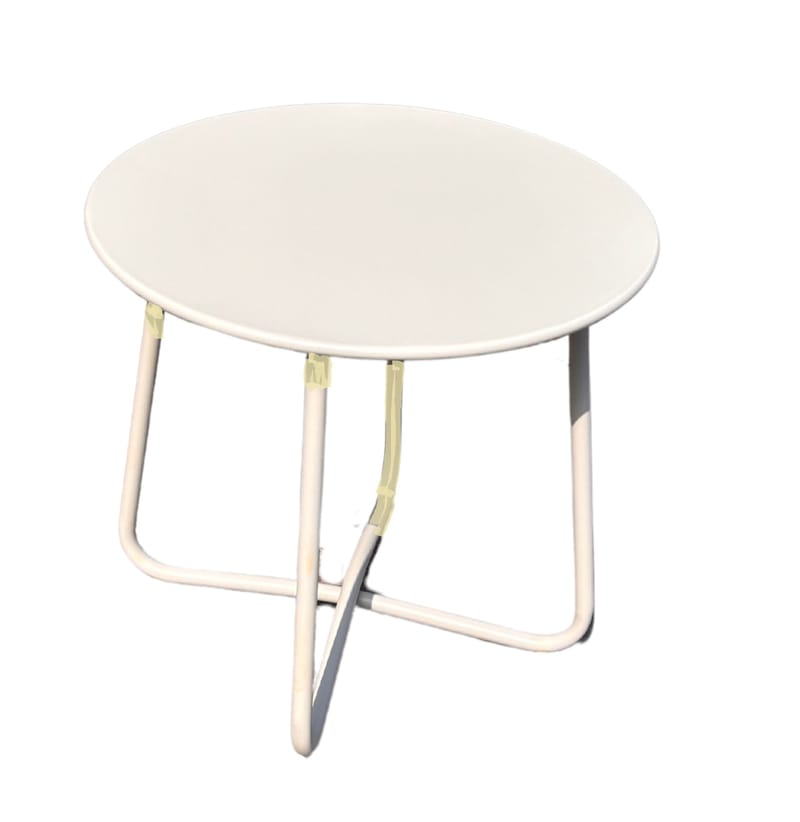 Seville Sidebord Rund Ø45 cm - Korallsand - Hagemøbler & utemiljø - Hagebord - Sidebord utendørs