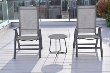 Seville Sidebord Rund Ø45 cm - Svart - Hagemøbler & utemiljø - Hagebord - Sidebord utendørs