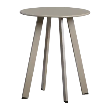 Sidebord Fer 49 cm rundt utendørs - Sand - Hagemøbler & utemiljø - Hagebord - Sidebord utendørs