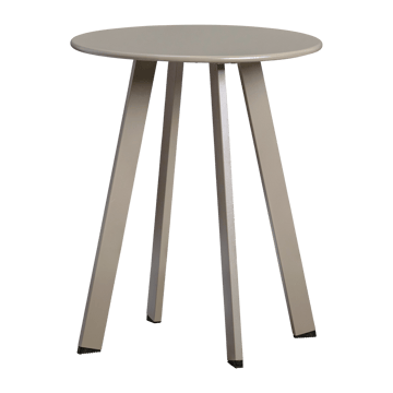 Sidebord Fer 49 cm rundt utendørs - Sand - Hagemøbler & utemiljø - Hagebord - Sidebord utendørs