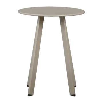 Sidebord Fer 49 cm rundt utendørs - Sand - Hagemøbler & utemiljø - Hagebord - Sidebord utendørs