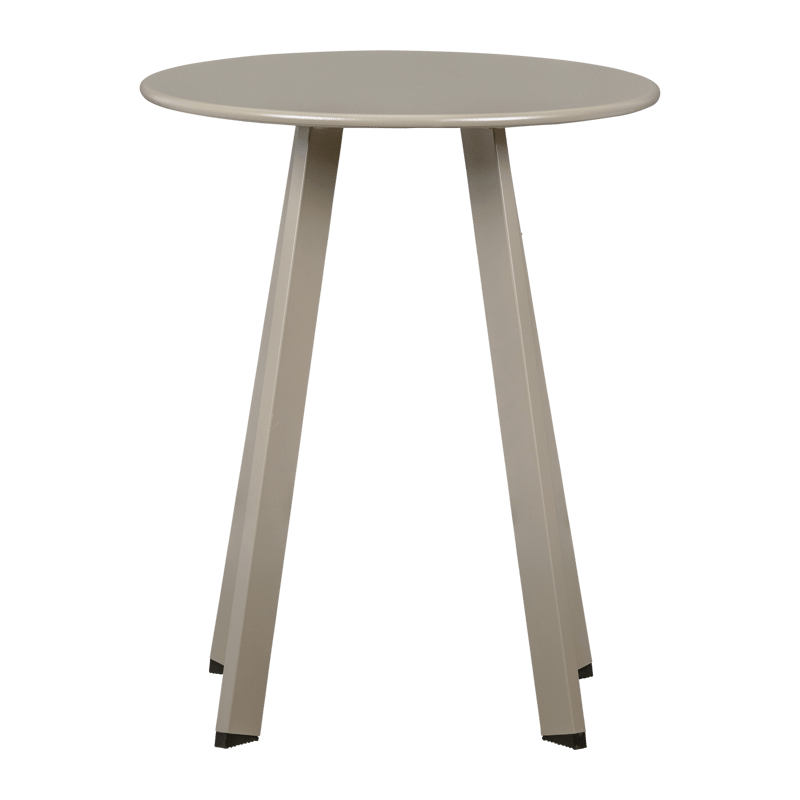 Sidebord Fer 49 cm rundt utendørs - Sand - Hagemøbler & utemiljø - Hagebord - Sidebord utendørs