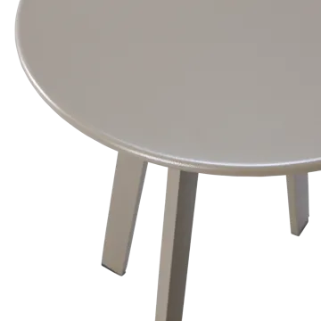 Sidebord Fer 49 cm rundt utendørs - Sand - Hagemøbler & utemiljø - Hagebord - Sidebord utendørs
