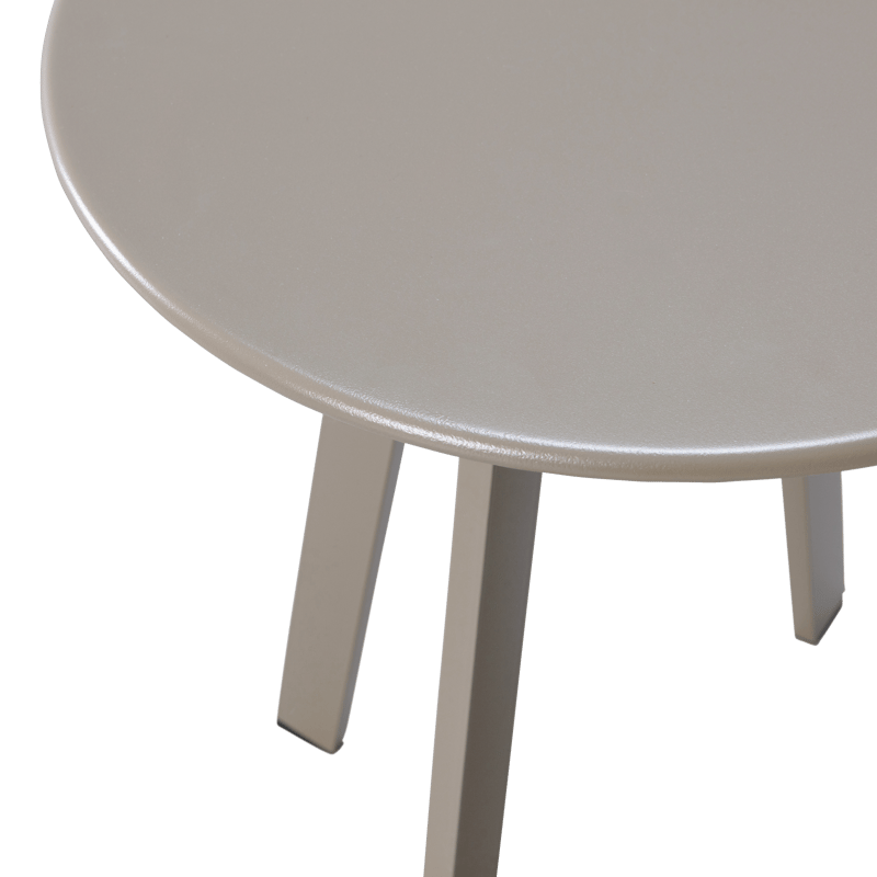 Sidebord Fer 49 cm rundt utendørs - Sand - Hagemøbler & utemiljø - Hagebord - Sidebord utendørs