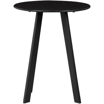Sidebord Fer 49 cm rundt utendørs - Svart - Hagemøbler & utemiljø - Hagebord - Sidebord utendørs