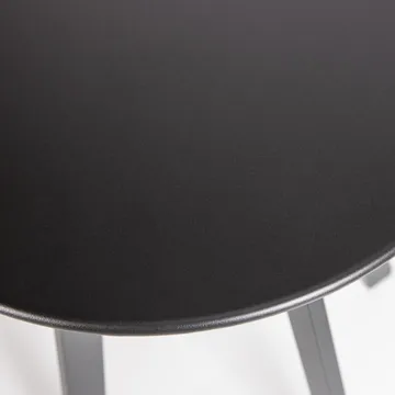 Sidebord Fer 49 cm rundt utendørs - Svart - Hagemøbler & utemiljø - Hagebord - Sidebord utendørs