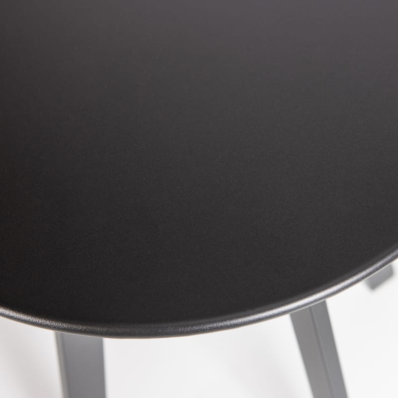Sidebord Fer 49 cm rundt utendørs - Svart - Hagemøbler & utemiljø - Hagebord - Sidebord utendørs