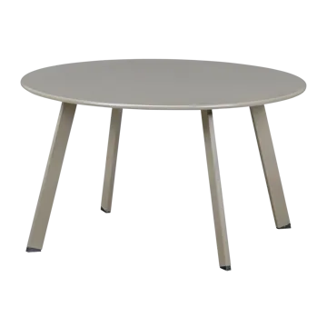 Sidebord Fer 70 cm rundt utendørs - Sand - Hagemøbler & utemiljø - Hagebord - Sidebord utendørs