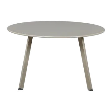 Sidebord Fer 70 cm rundt utendørs - Sand - Hagemøbler & utemiljø - Hagebord - Sidebord utendørs