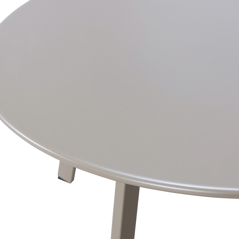 Sidebord Fer 70 cm rundt utendørs - Sand - Hagemøbler & utemiljø - Hagebord - Sidebord utendørs