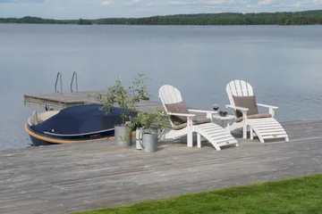 Sidebord Hillerstorp Tennessee Ø50 cm - Hvit - Hagemøbler & utemiljø - Hagebord - Sidebord utendørs