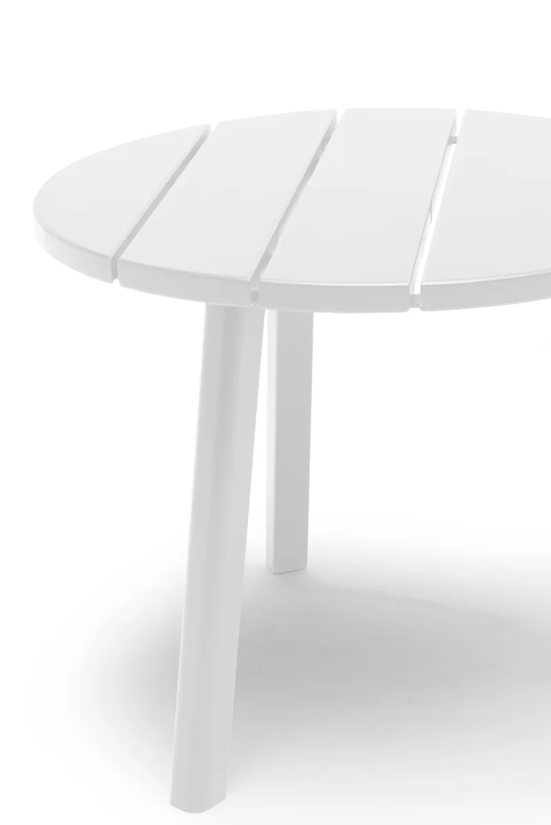 Sidebord Hillerstorp Tennessee Ø50 cm - Hvit - Hagemøbler & utemiljø - Hagebord - Sidebord utendørs