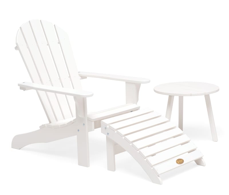 Sidebord Hillerstorp Tennessee Ø50 cm - Hvit - Hagemøbler & utemiljø - Hagebord - Sidebord utendørs