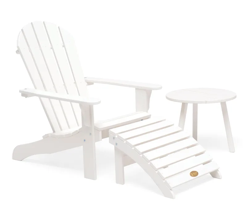 Sidebord Hillerstorp Tennessee Ø50 cm - Hvit - Hagemøbler & utemiljø - Hagebord - Sidebord utendørs