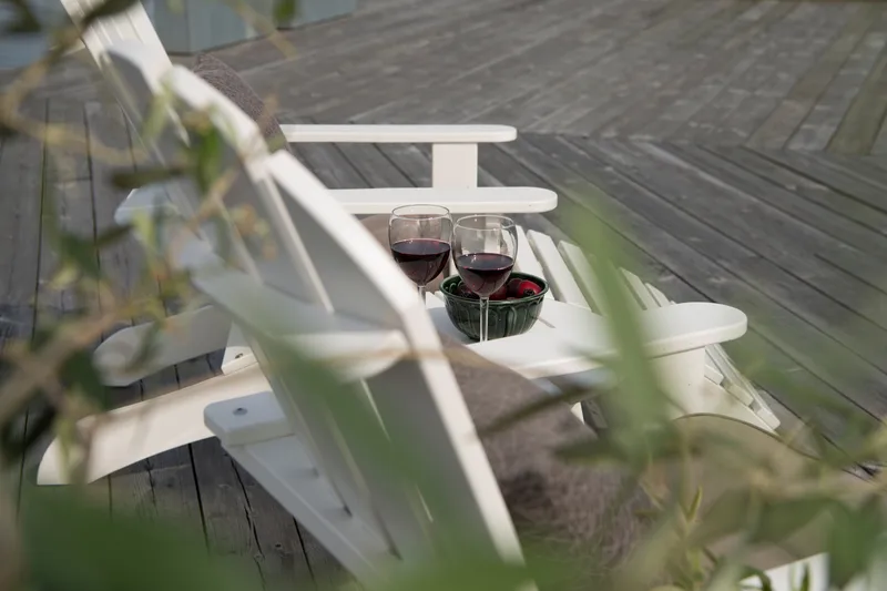 Sidebord Hillerstorp Tennessee Ø50 cm - Hvit - Hagemøbler & utemiljø - Hagebord - Sidebord utendørs