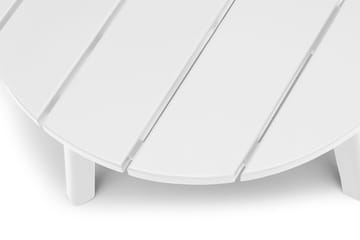 Sidebord Hillerstorp Tennessee Ø50 cm - Hvit - Hagemøbler & utemiljø - Hagebord - Sidebord utendørs