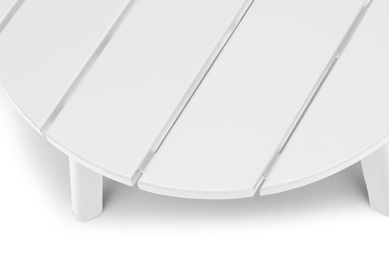 Sidebord Hillerstorp Tennessee Ø50 cm - Hvit - Hagemøbler & utemiljø - Hagebord - Sidebord utendørs