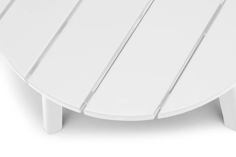 Sidebord Hillerstorp Tennessee Ø50 cm - Hvit - Hagemøbler & utemiljø - Hagebord - Sidebord utendørs