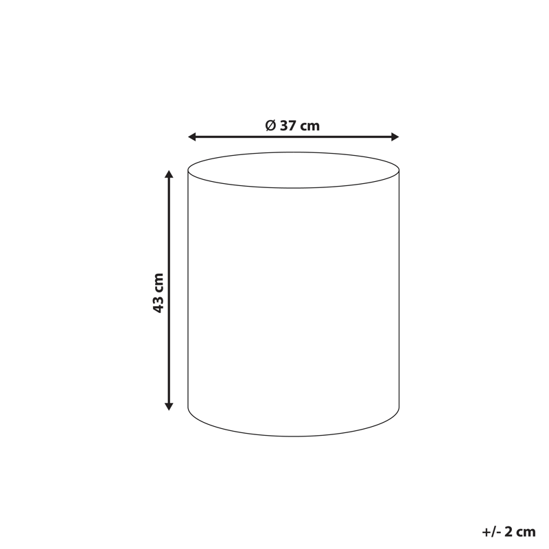 Sidebord utendørs Antelao 37 cm terrazzoeffekt - Hvit - Hagemøbler & utemiljø - Hagebord - Sidebord utendørs