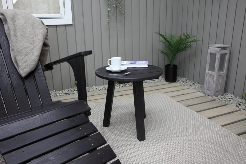 Avlastningsbord Rolston - Kaffesvart - Sidebord utendørs