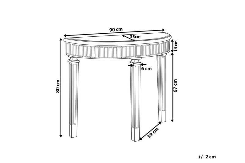 Avlastningsbord Rux - Sølv - Sidebord utendørs