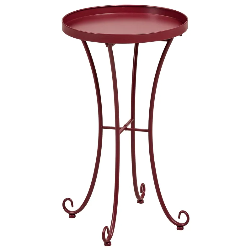 Sidebord utendørs Cavinia 40 cm Jern, vinrød