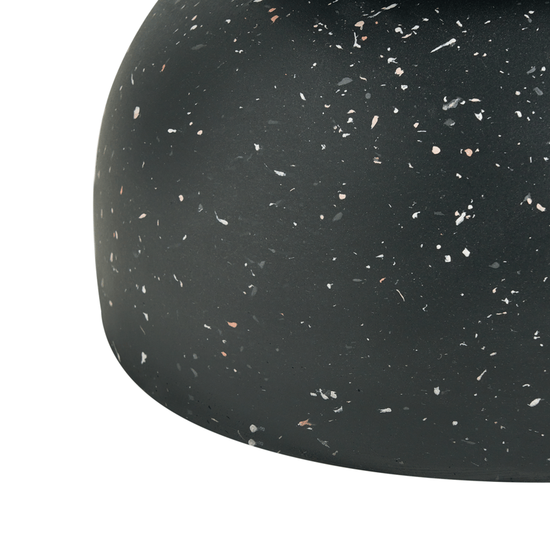 Sidebord utendørs Faliro 37 cm 37 cm terrazzoeffekt - Svart - Hagemøbler & utemiljø - Hagebord - Sidebord utendørs