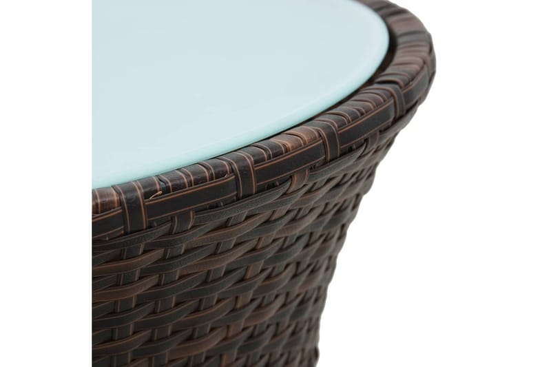 Hagesidebord trommeformet brun polyrotting -   - Sidebord utendørs