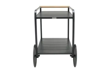 Portals Rullebord 92 cm - Svart/Tre - Hagemøbler & utemiljø - Hagebord - Sidebord utendørs