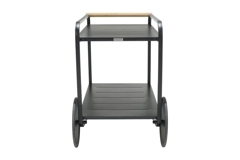 Portals Rullebord 92 cm - Svart/Tre - Hagemøbler & utemiljø - Hagebord - Sidebord utendørs