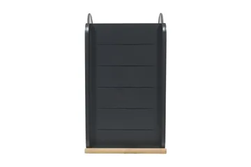 Portals Rullebord 92 cm - Svart/Tre - Hagemøbler & utemiljø - Hagebord - Sidebord utendørs