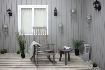 Rolston Avlastningsbord - Grå - Hagemøbler & utemiljø - Hagebord - Sidebord utendørs