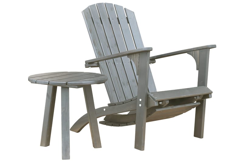 Rolston Avlastningsbord - Grå - Hagemøbler & utemiljø - Hagebord - Sidebord utendørs