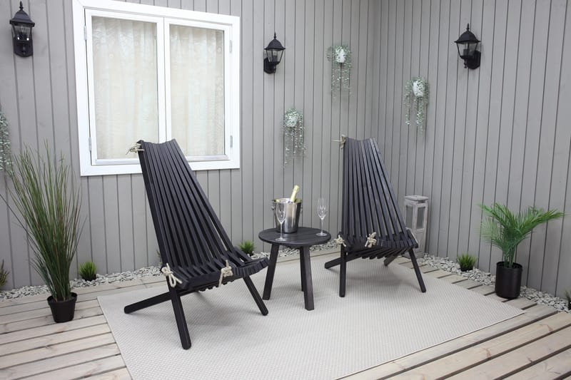 Rolston Avlastningsbord - Kaffesvart - Hagemøbler & utemiljø - Hagebord - Sidebord utendørs