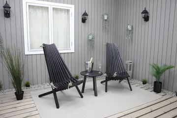 Rolston Avlastningsbord - Kaffesvart - Hagemøbler & utemiljø - Hagebord - Sidebord utendørs