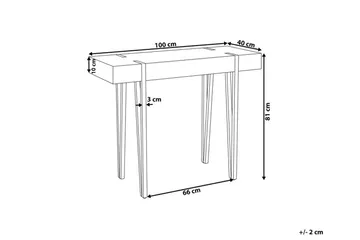 Roundtop Avlastningsbord - Tre/Natur - Hagemøbler & utemiljø - Hagebord - Sidebord utendørs