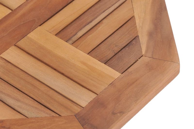 Sammenleggbart hagebord 45x45x45 cm heltre teak - Brun - Sidebord utendørs