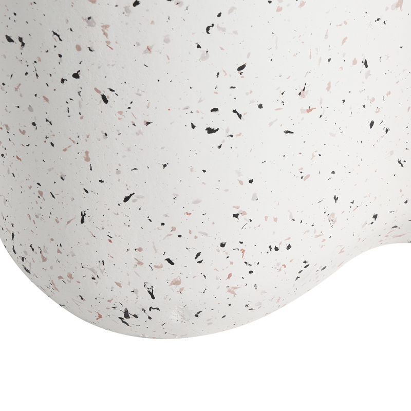 Sidebord utendørs Tellaro 32x37 cm terrazzoeffekt - Hvit - Hagemøbler & utemiljø - Hagebord - Sidebord utendørs