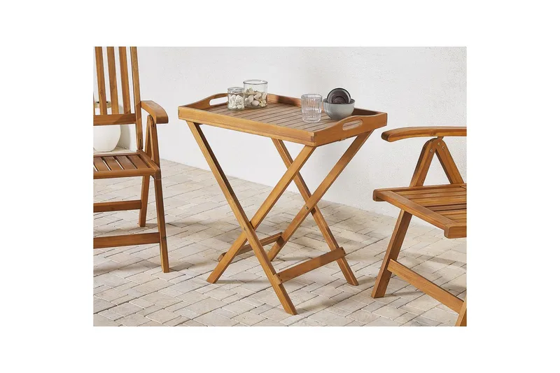 Sidobord Beliani Java Light wood - Hagemøbler & utemiljø - Hagebord - Sidebord utendørs