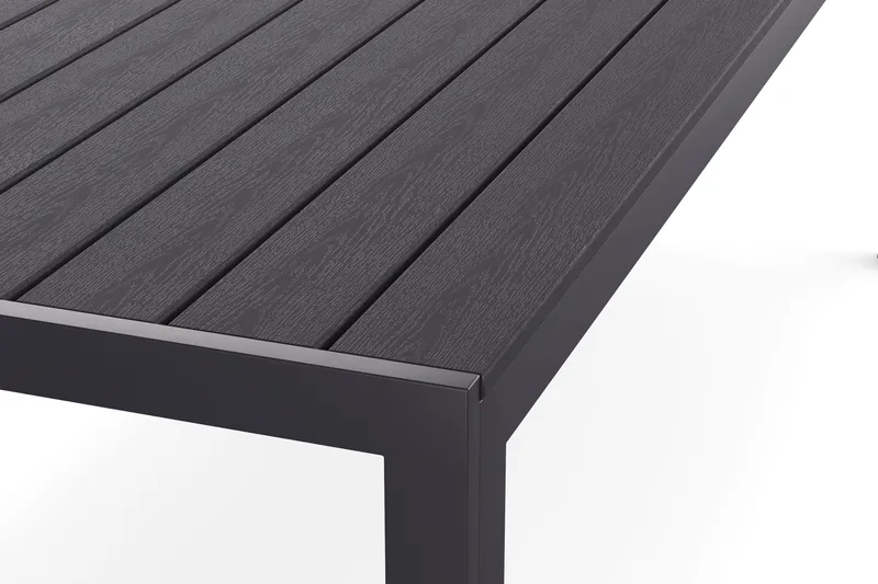 Siri Spisebord 90x205 cm - Svart - Hagemøbler & utemiljø - Hagebord - Spisebord ute