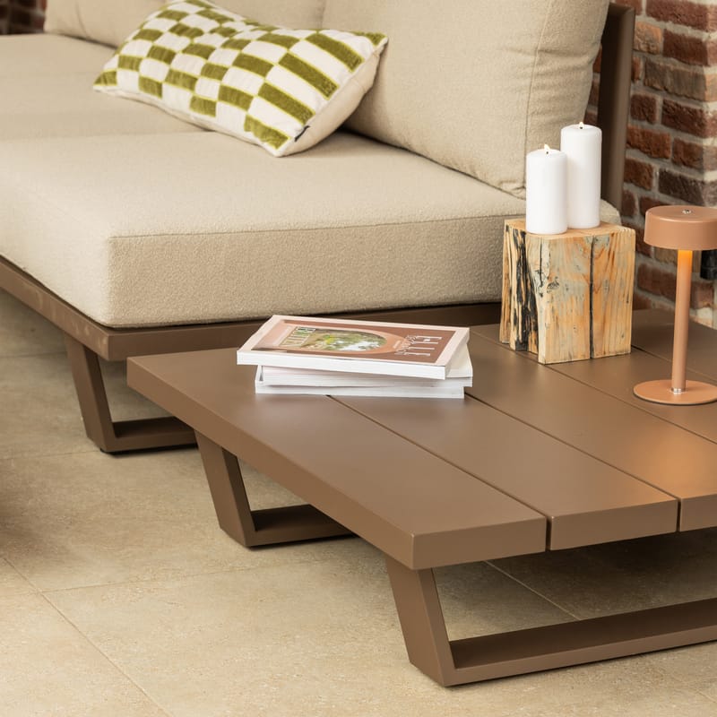 Sofabord Bear 87 cm utendørs - Brun - Hagemøbler & utemiljø - Hagebord - Loungebord & Sofabord utendørs