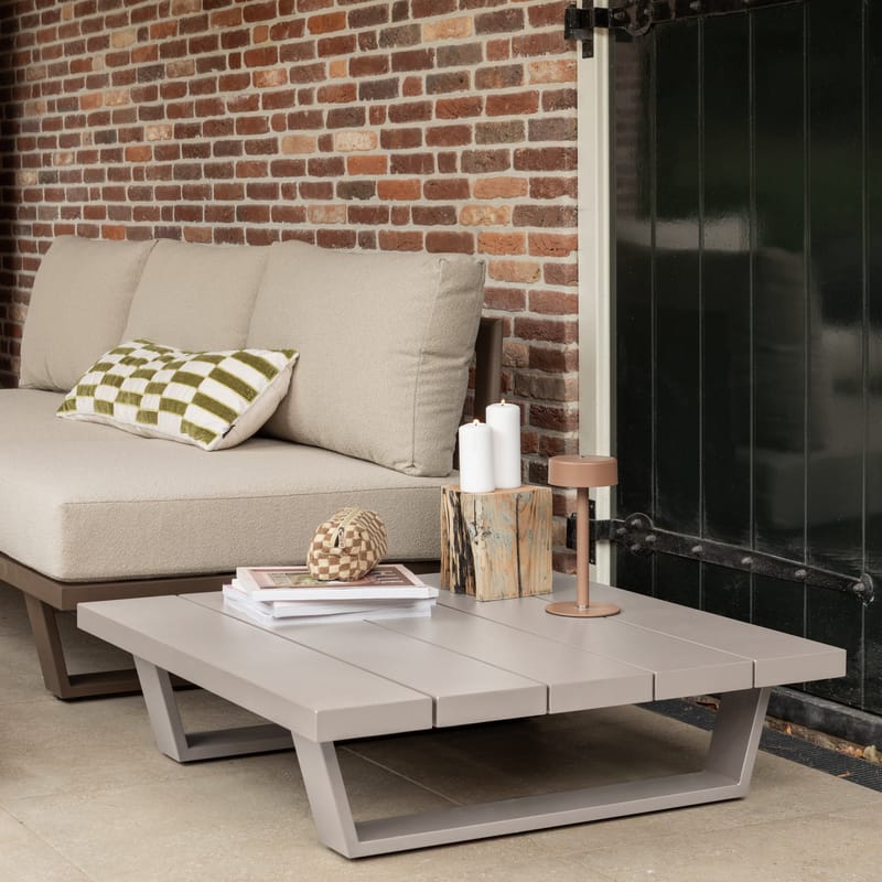 Sofabord Bear 87 cm utendørs - Sand - Hagemøbler & utemiljø - Hagebord - Loungebord & Sofabord utendørs