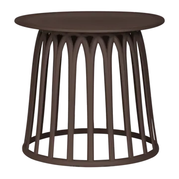 Sofabord Boy 50 cm rundt utendørs - Lilla/Brun - Hagemøbler & utemiljø - Hagebord - Loungebord & Sofabord utendørs