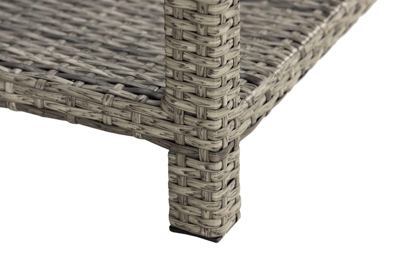 Bord Bahamas 75x75 cm med Hylle - Grå - Hagemøbler & utemiljø - Hagebord - Loungebord & Sofabord utendørs