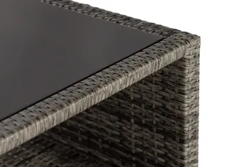 Bord Bahamas med Hylle 113x58 cm - Grå - Hagemøbler & utemiljø - Hagebord - Loungebord & Sofabord utendørs