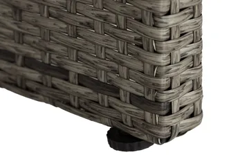 Bord Bahamas med Hylle 113x58 cm - Grå - Hagemøbler & utemiljø - Hagebord - Loungebord & Sofabord utendørs