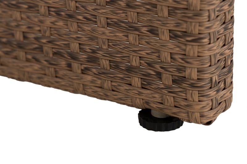 Bord Bahamas med Hylle 113x58 cm - Sand - Loungebord & Sofabord utendørs