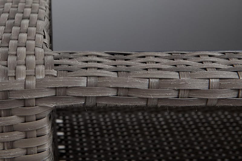 Bord Wisconsin 110 cm Kunstrotting/Grå/Brun - 110x58 cm - Hagemøbler & utemiljø - Hagebord - Loungebord & Sofabord utendørs